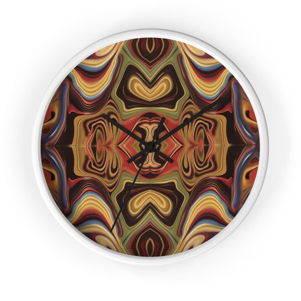 Lipnotic Kaleidoscope Background 02 - Wood Frame Wall Clock - Image 7