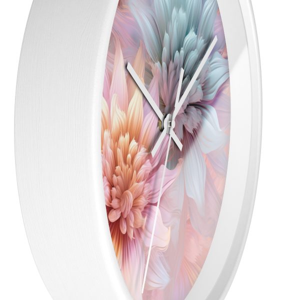 Pastel Fantasy Baroque Floral 03 - Wood Frame Wall Clock - Image 14