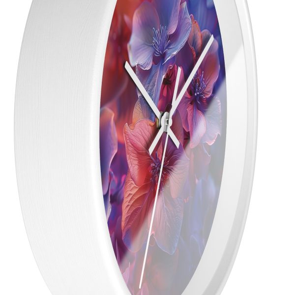 Bright Fantasy Floral 03 - Wood Frame Wall Clock - Image 14