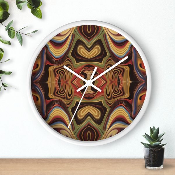 Lipnotic Kaleidoscope Background 02 - Wood Frame Wall Clock - Image 12