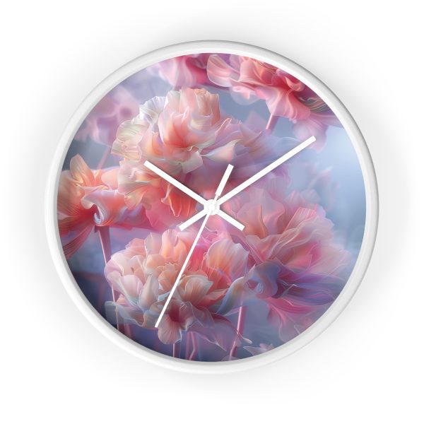 Floral Nebula 03 - Wood Frame Wall Clock - Image 13