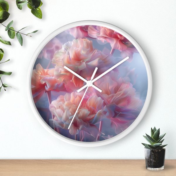 Floral Nebula 03 - Wood Frame Wall Clock - Image 15