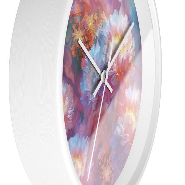 Floral Nebula 04 - Wood Frame Wall Clock - Image 14