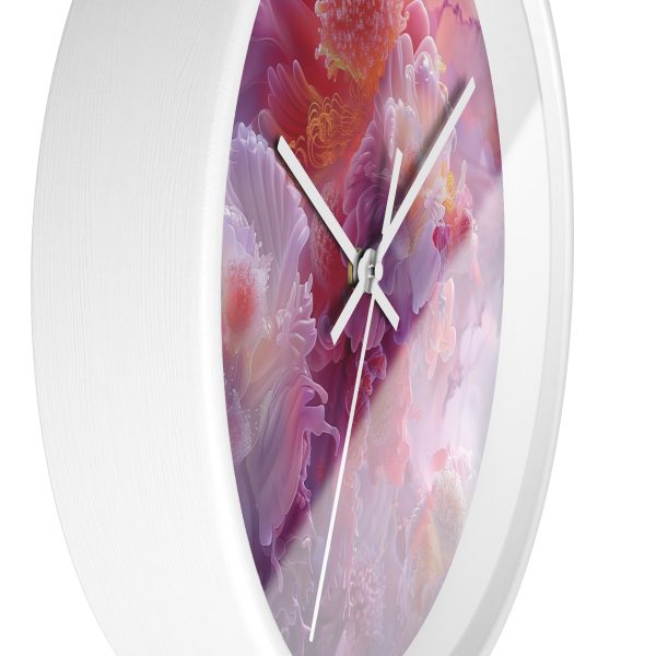 Floral Nebula 05 - Wood Frame Wall Clock - Image 14