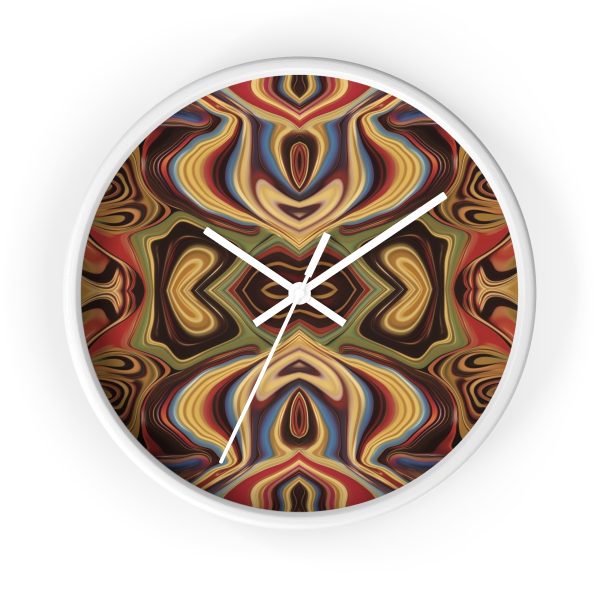 Lipnotic Kaleidoscope Background 04 - Wood Frame Wall Clock - Image 13