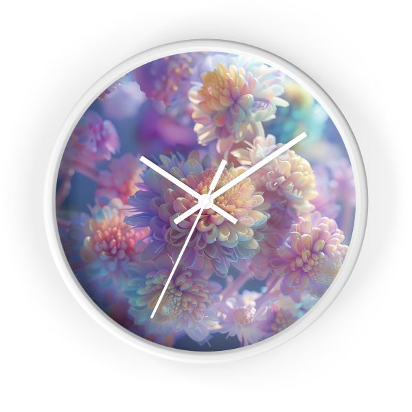 Floral Nebula 06 - Wood Frame Wall Clock - Image 10