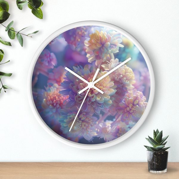 Floral Nebula 06 - Wood Frame Wall Clock - Image 12