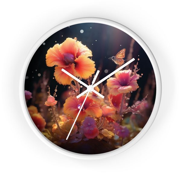 Bright Fantasy Floral 01 - Wood Frame Wall Clock - Image 13