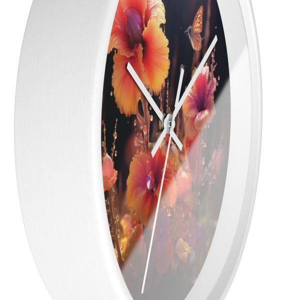 Bright Fantasy Floral 01 - Wood Frame Wall Clock - Image 14