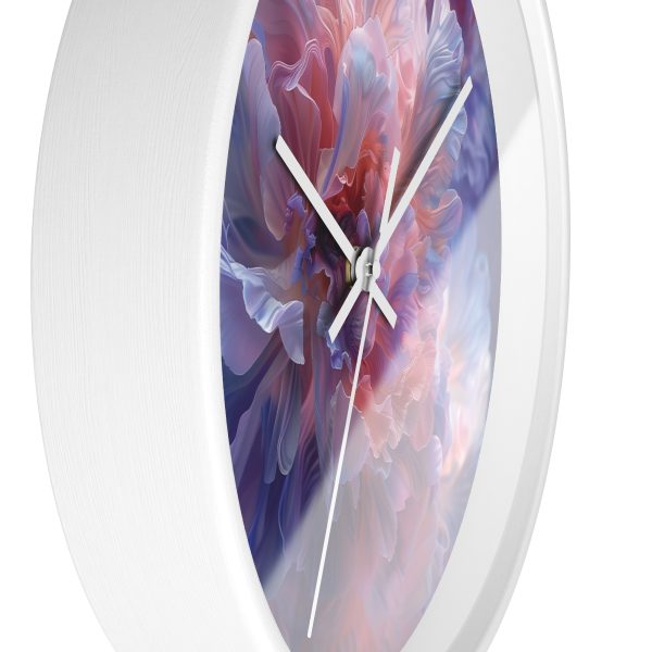 Floral Nebula 08 - Wood Frame Wall Clock - Image 2