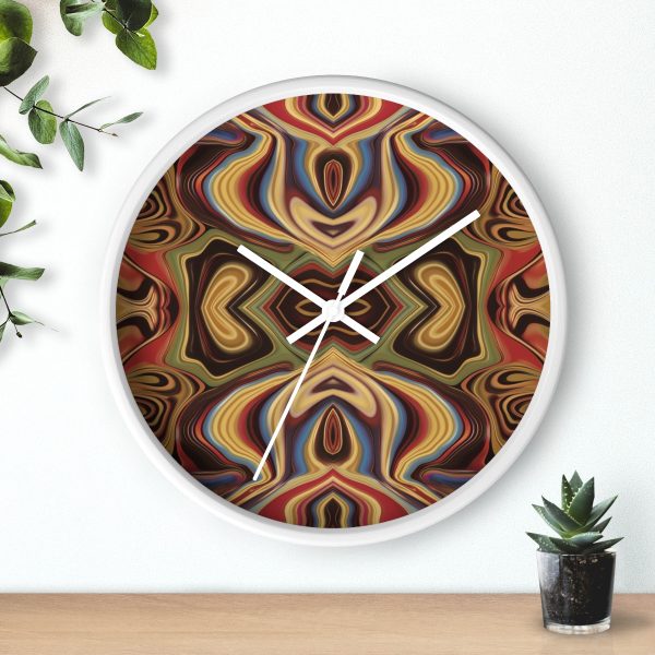 Lipnotic Kaleidoscope Background 04 - Wood Frame Wall Clock - Image 15