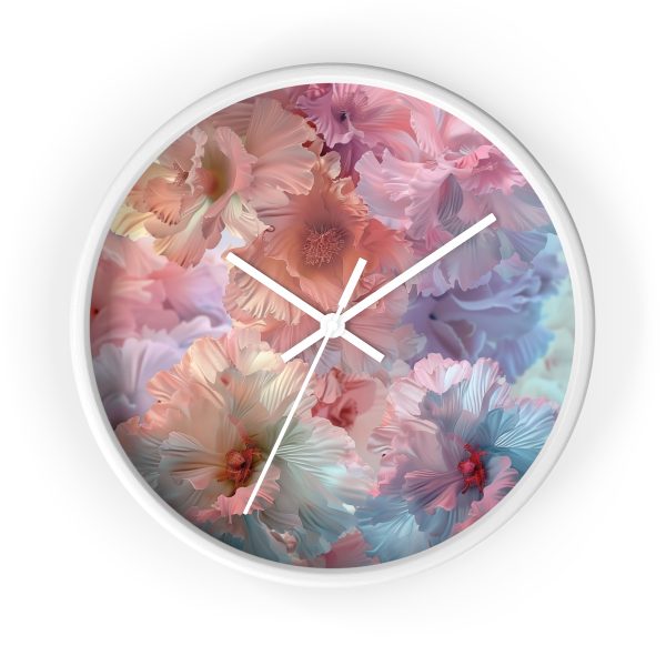 Floral Nebula 02 - Wood Frame Wall Clock - Image 13