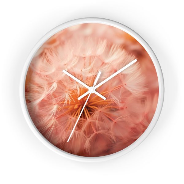 Lovely Fuzzy Fluff in Peach 01 - Wood Frame Wall Clock - Image 13