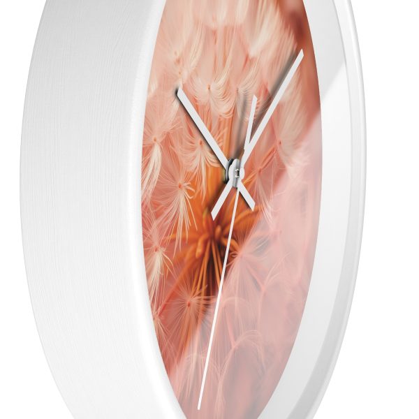 Lovely Fuzzy Fluff in Peach 01 - Wood Frame Wall Clock - Image 14