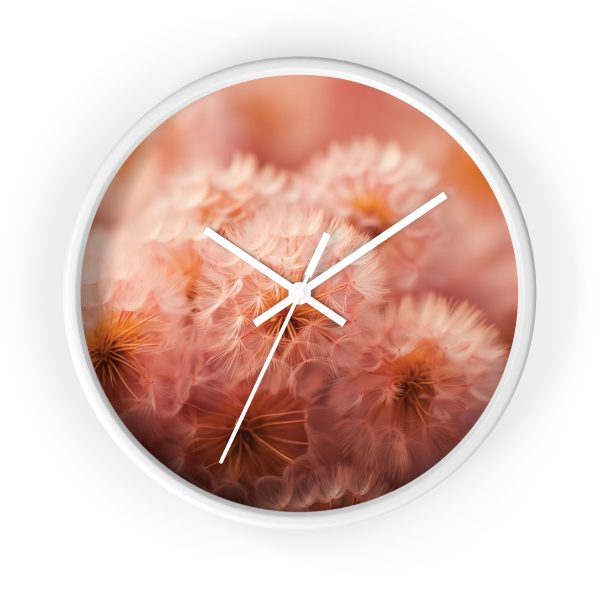 Lovely Fuzzy Fluff in Peach 02 - Wood Frame Wall Clock - Image 13