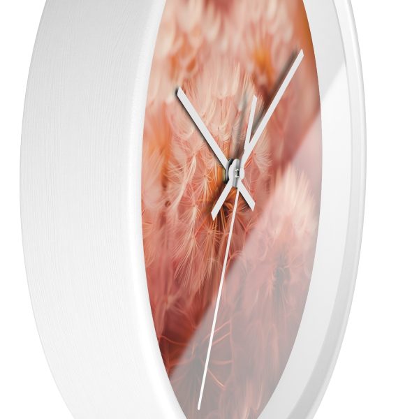 Lovely Fuzzy Fluff in Peach 02 - Wood Frame Wall Clock - Image 14