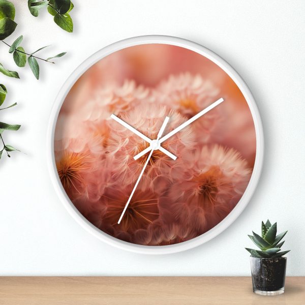 Lovely Fuzzy Fluff in Peach 02 - Wood Frame Wall Clock - Image 15