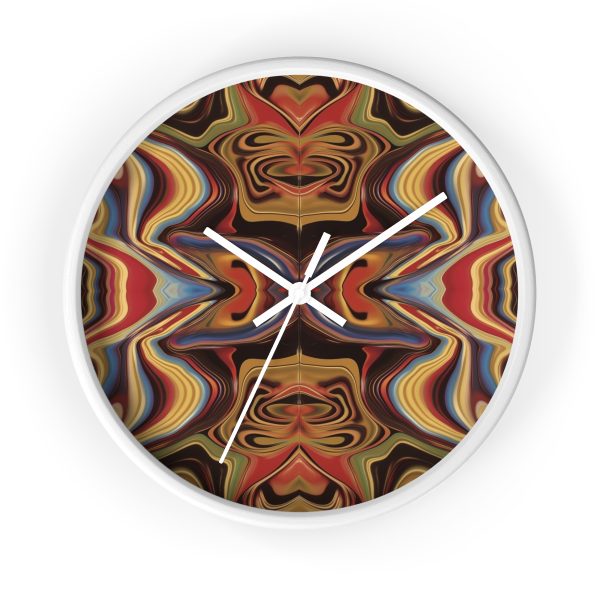 Lipnotic Kaleidoscope Background 01 - Wood Frame Wall Clock - Image 10