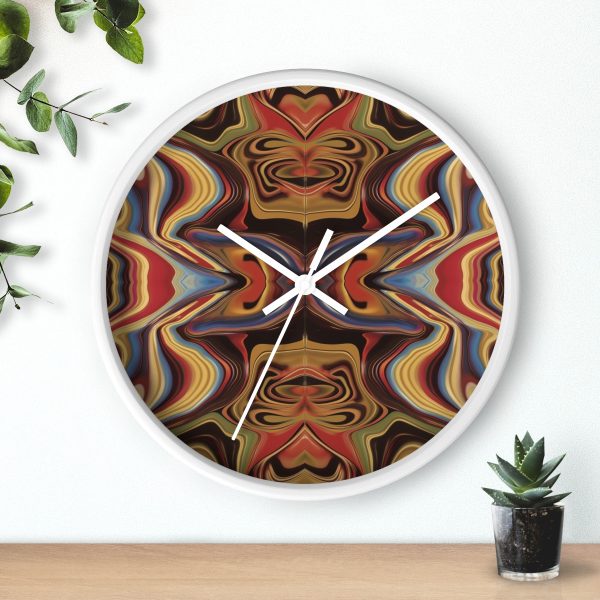 Lipnotic Kaleidoscope Background 01 - Wood Frame Wall Clock - Image 12