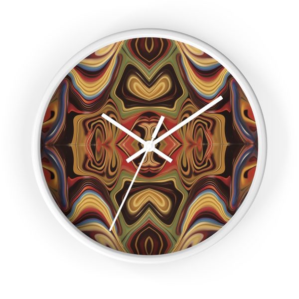 Lipnotic Kaleidoscope Background 02 - Wood Frame Wall Clock - Image 10