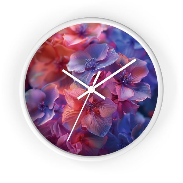 Bright Fantasy Floral 03 - Wood Frame Wall Clock - Image 13