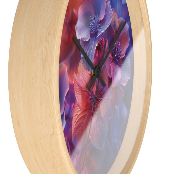 Bright Fantasy Floral 03 - Wood Frame Wall Clock - Image 17