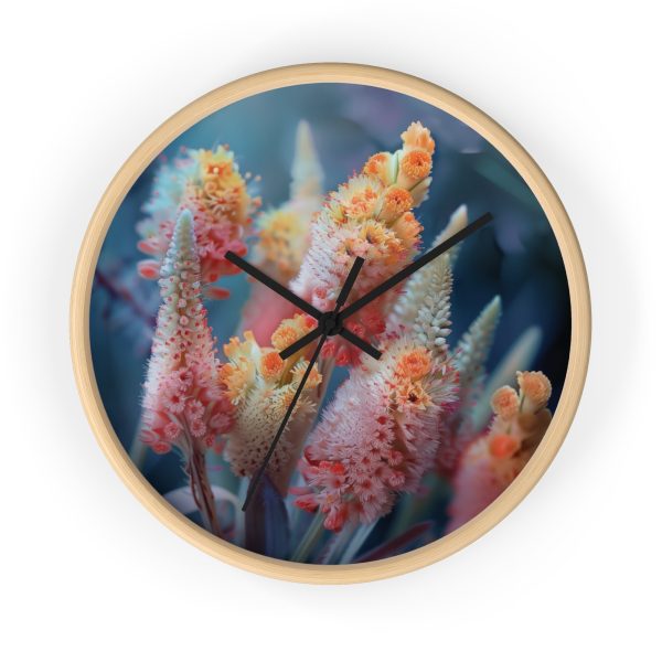 Bright Fantasy Floral 06 - Wood Frame Wall Clock - Image 16