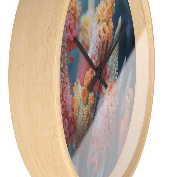 Bright Fantasy Floral 06 - Wood Frame Wall Clock - Image 17