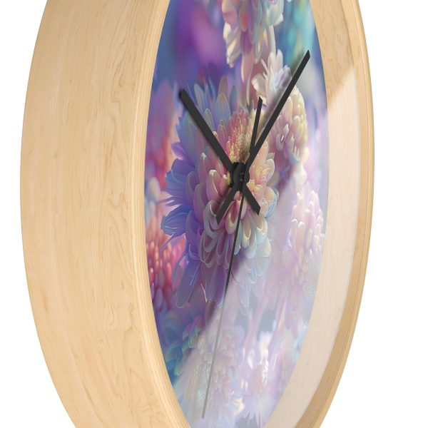 Floral Nebula 06 - Wood Frame Wall Clock - Image 14