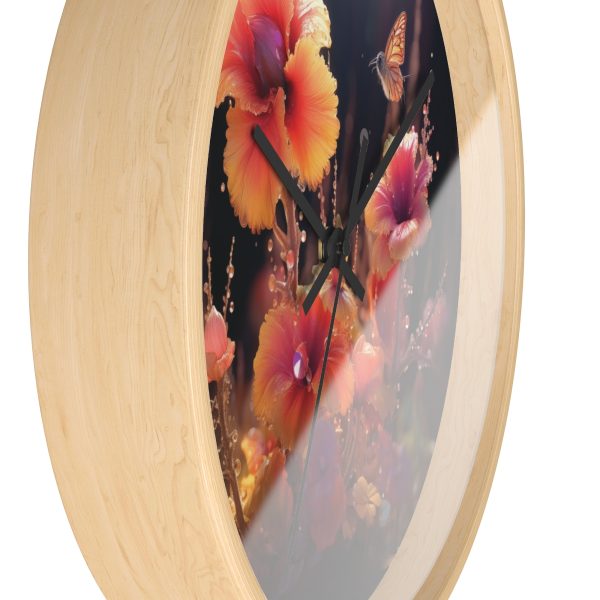 Bright Fantasy Floral 01 - Wood Frame Wall Clock - Image 17