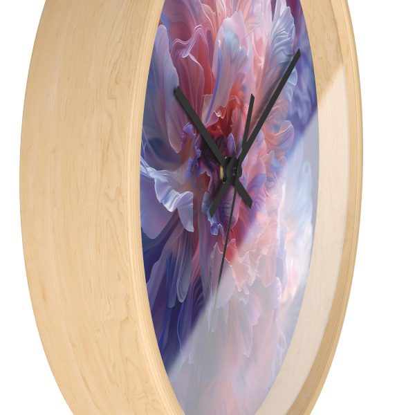 Floral Nebula 08 - Wood Frame Wall Clock - Image 14