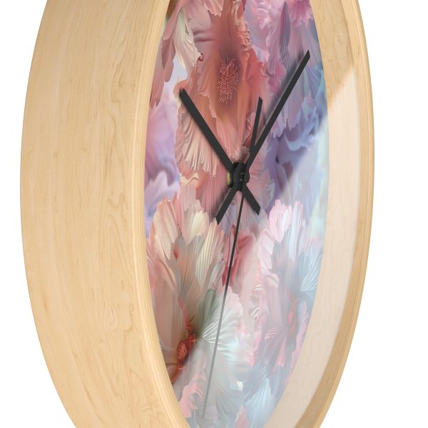 Floral Nebula 02 - Wood Frame Wall Clock - Image 17