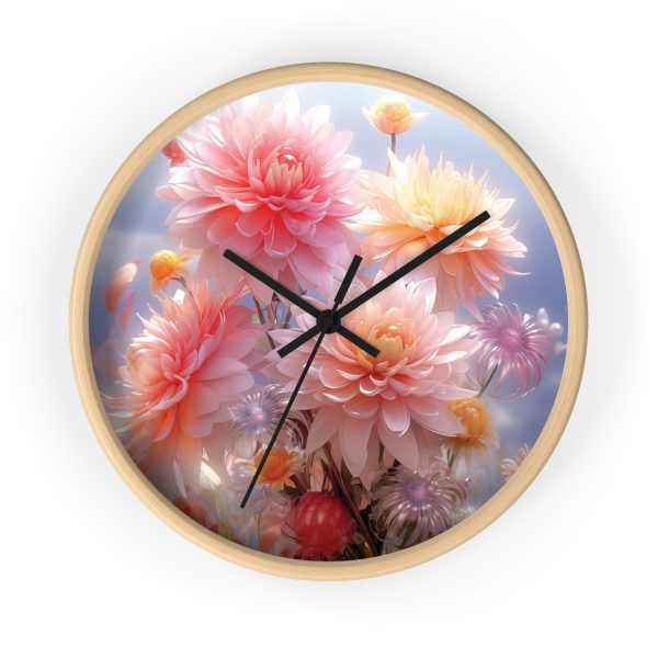 Rise and Shine Bouquet - Wood Frame Wall Clock