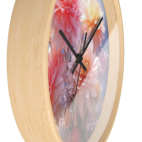 Rise and Shine Bouquet - Wood Frame Wall Clock - Image 2