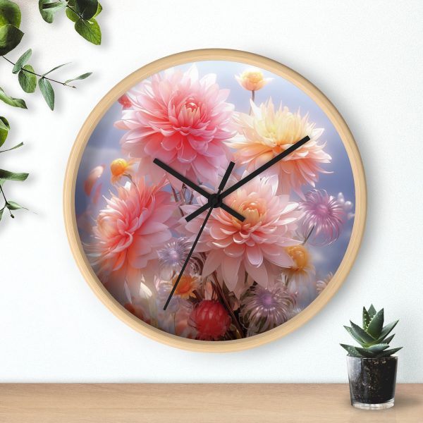 Rise and Shine Bouquet - Wood Frame Wall Clock - Image 3