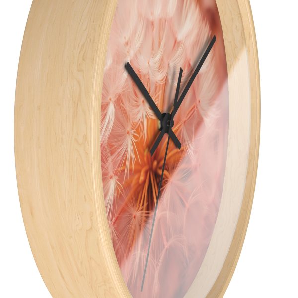 Lovely Fuzzy Fluff in Peach 01 - Wood Frame Wall Clock - Image 17