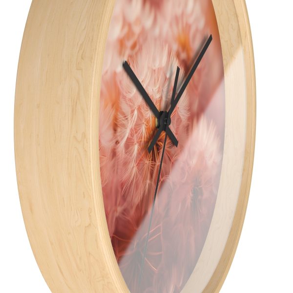 Lovely Fuzzy Fluff in Peach 02 - Wood Frame Wall Clock - Image 17