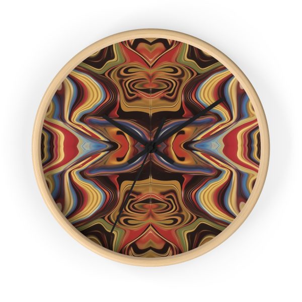 Lipnotic Kaleidoscope Background 01 - Wood Frame Wall Clock - Image 13