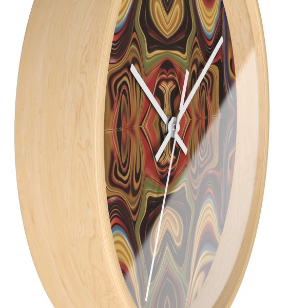 Lipnotic Kaleidoscope Background 02 - Wood Frame Wall Clock - Image 17