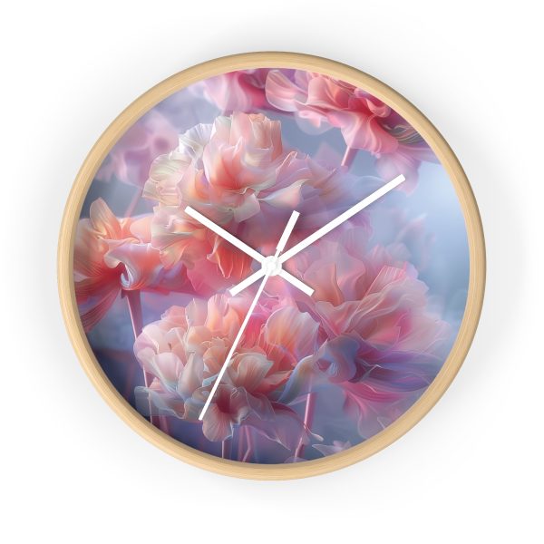 Floral Nebula 03 - Wood Frame Wall Clock - Image 16