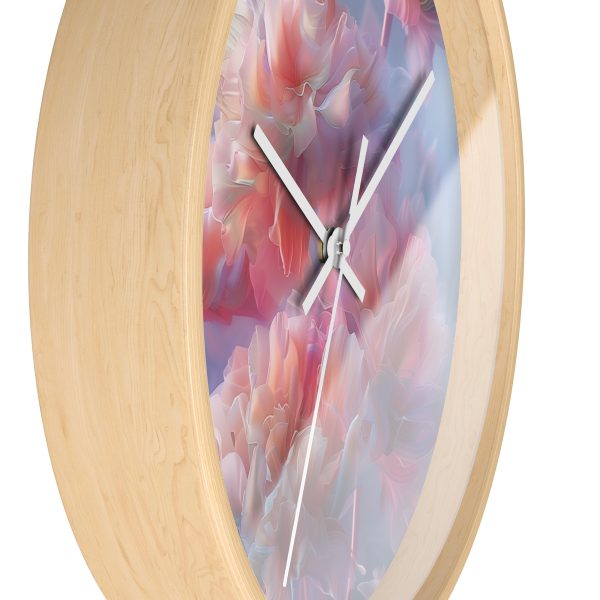 Floral Nebula 03 - Wood Frame Wall Clock - Image 17