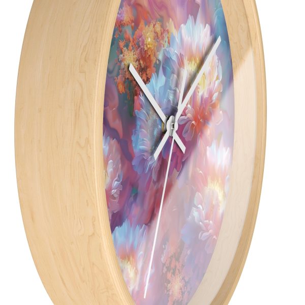 Floral Nebula 04 - Wood Frame Wall Clock - Image 17