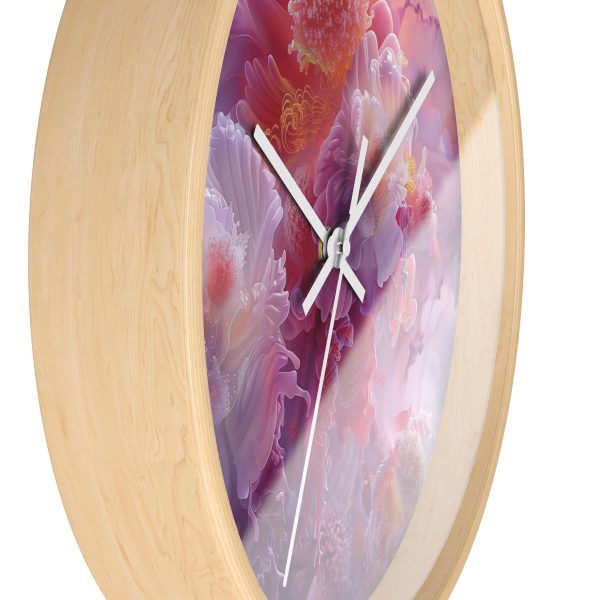 Floral Nebula 05 - Wood Frame Wall Clock - Image 17