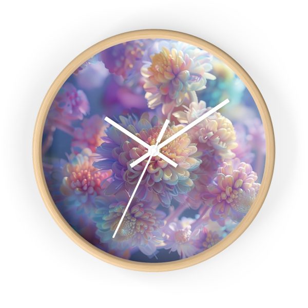 Floral Nebula 06 - Wood Frame Wall Clock - Image 16