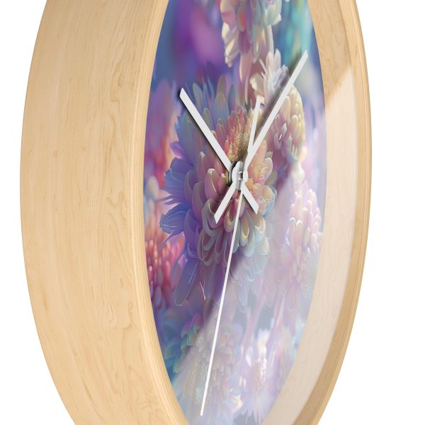 Floral Nebula 06 - Wood Frame Wall Clock - Image 17