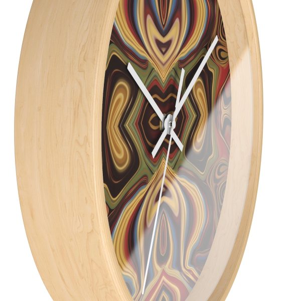 Lipnotic Kaleidoscope Background 04 - Wood Frame Wall Clock - Image 17