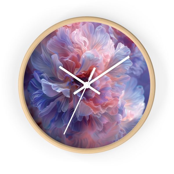 Floral Nebula 08 - Wood Frame Wall Clock - Image 16