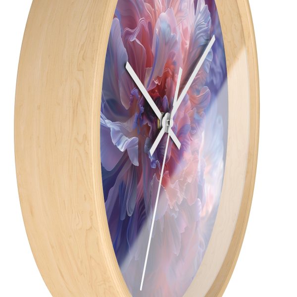 Floral Nebula 08 - Wood Frame Wall Clock - Image 17