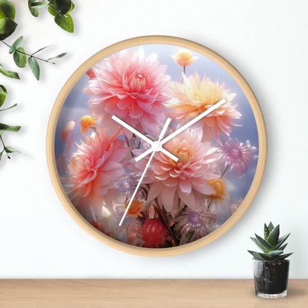 Rise and Shine Bouquet - Wood Frame Wall Clock - Image 18