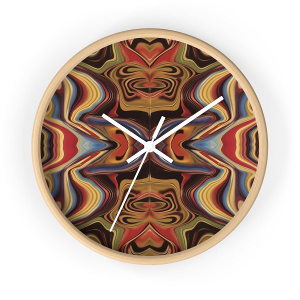 Lipnotic Kaleidoscope Background 01 - Wood Frame Wall Clock - Image 16